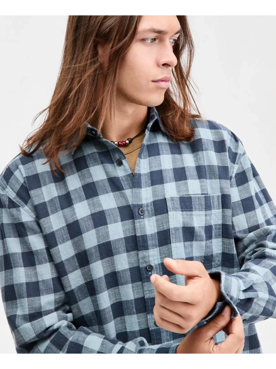 Рубашка с длинным рукавом Drake Buffalo Plaid Sun + Stone, Fin Combo — изображение 3 из 4