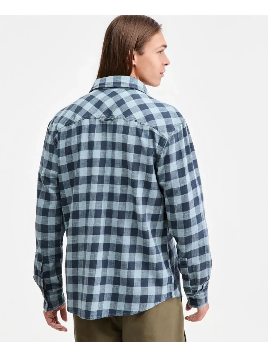 Рубашка с длинным рукавом Drake Buffalo Plaid Sun + Stone, Fin Combo — изображение 4 из 4
