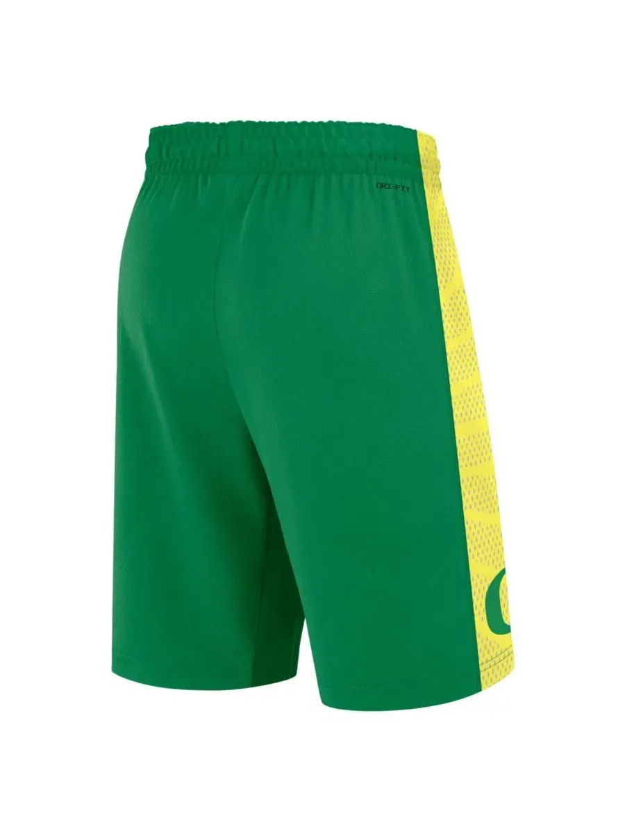 Мужские зеленые баскетбольные шорты Oregon Ducks в стиле выездной формы Nike — изображение 2 из 3, зеленый