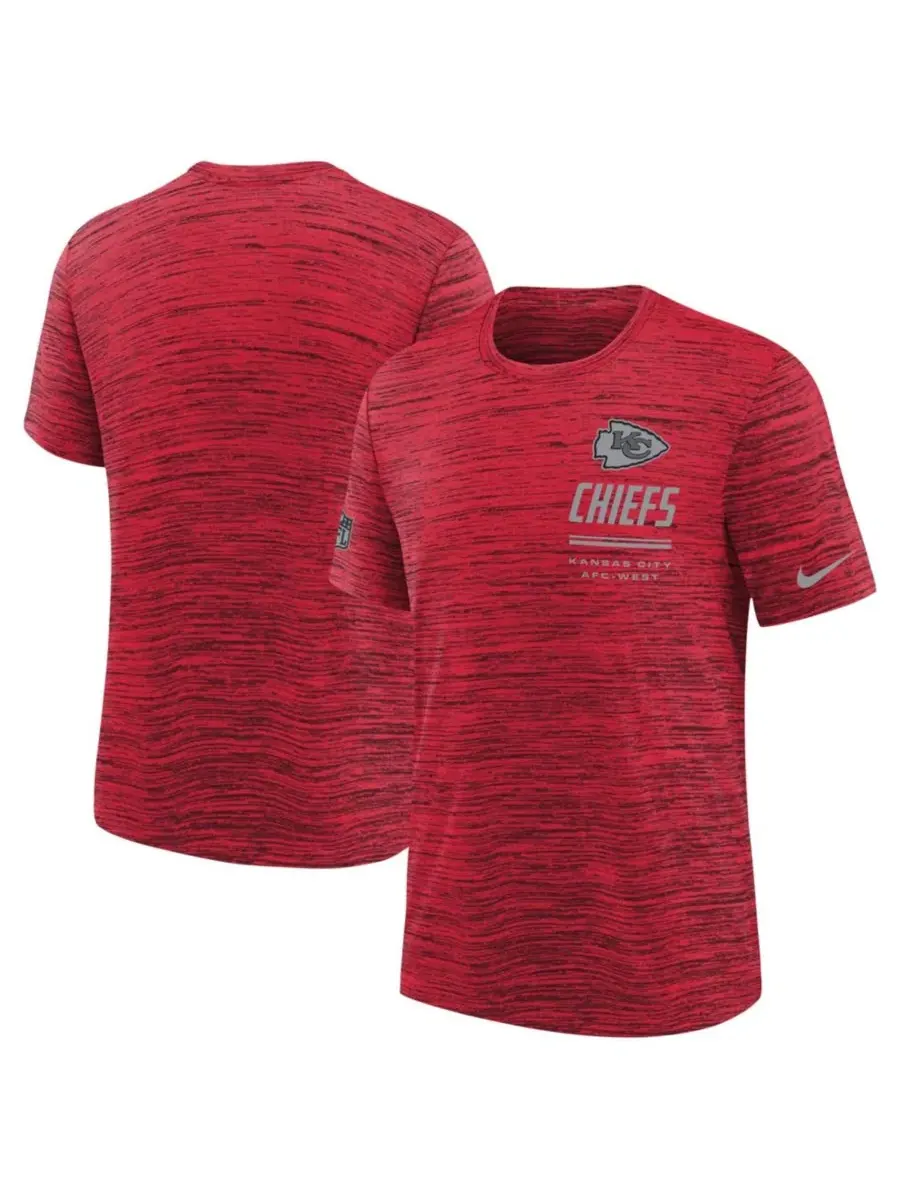 Футболка с длинным рукавом Nike Kansas City Chiefs Sideline Velocity Dri-FIT — изображение 1 из 3, красный