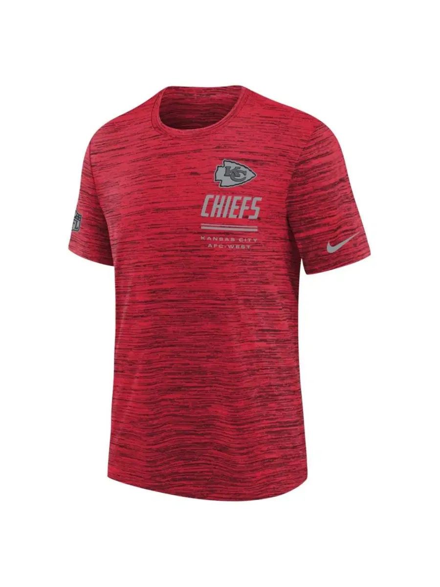 Футболка с длинным рукавом Nike Kansas City Chiefs Sideline Velocity Dri-FIT — изображение 2 из 3, красный