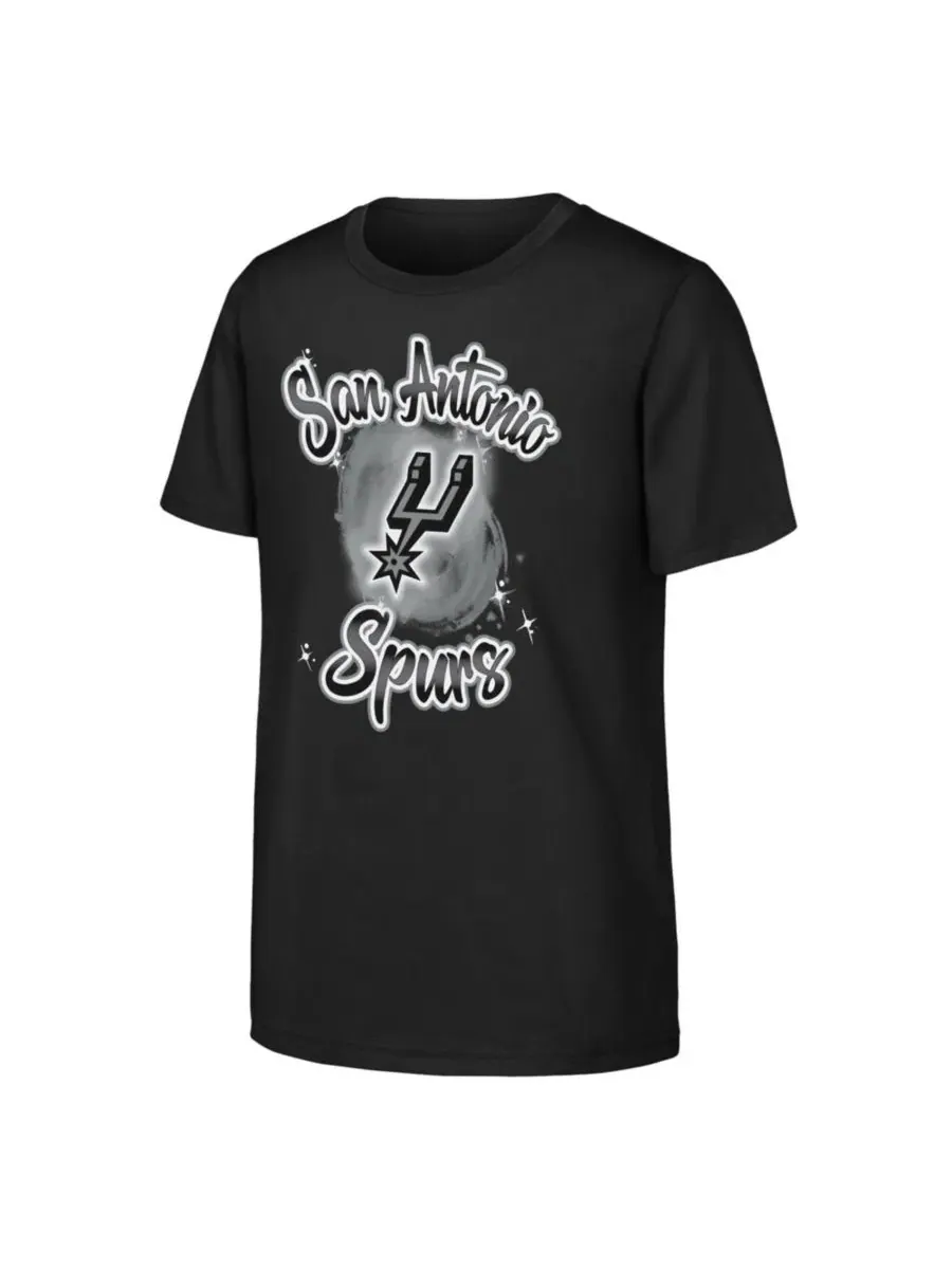 Футболка с принтом San Antonio Spurs Air Brush Outerstuff — изображение 1 из 1, черный