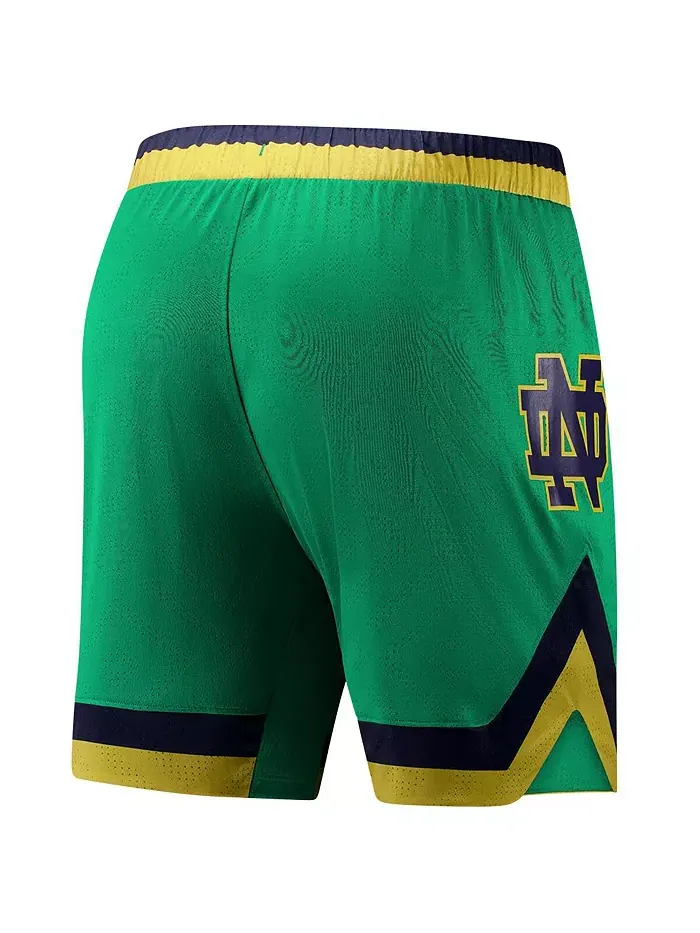 Мужские баскетбольные шорты Notre Dame Fighting Irish зеленые (реплика) Under Armour — изображение 2 из 3