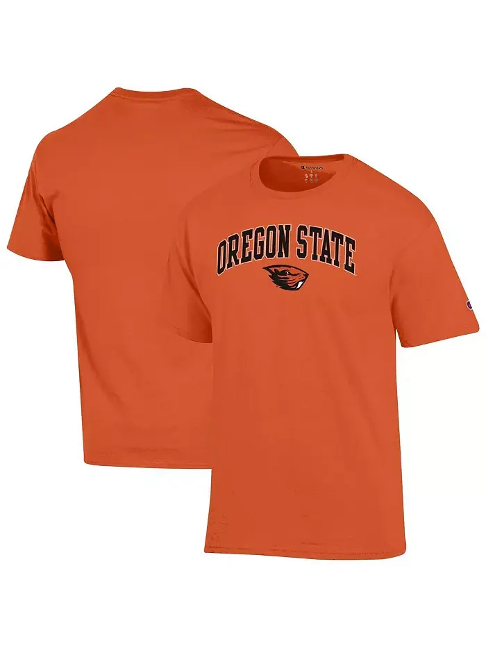 Мужская футболка Oregon State Beavers с арочным логотипом, оранжевая Champion