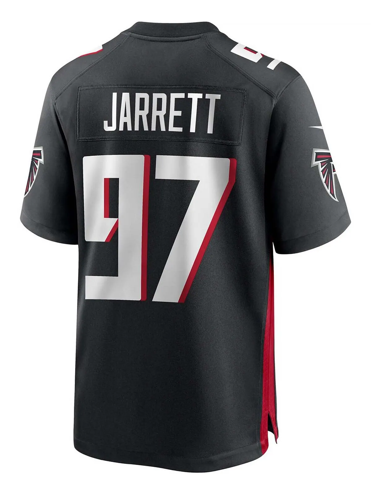 Мужская футболка grady jarrett black atlanta falcons game jersey Nike — изображение 2 из 4, черный