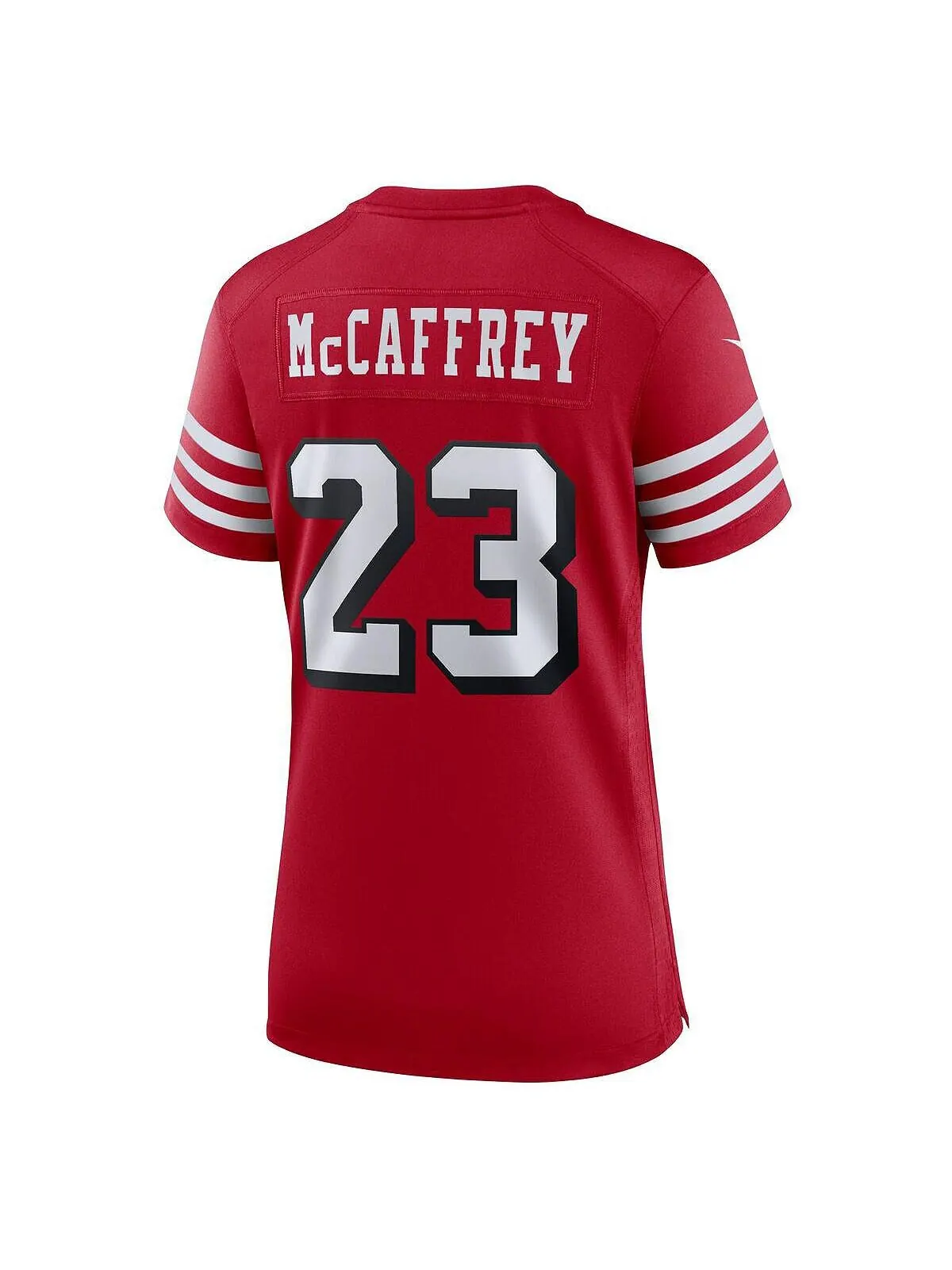 Женская майка Christian McCaffrey Scarlet San Francisco 49ers Alternate Game Player Nike — изображение 2 из 3, алый