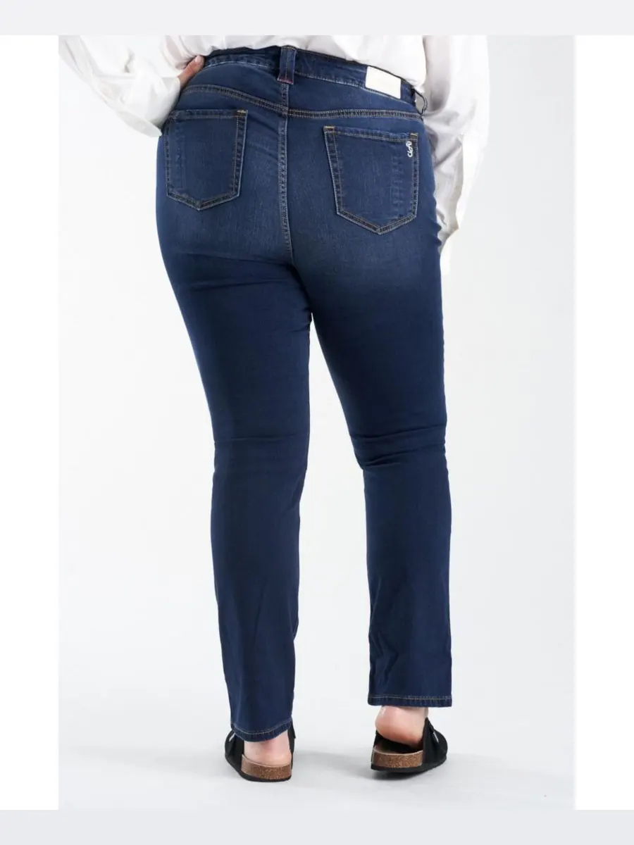 Прямые джинсы с высокой посадкой больших размеров SLINK Jeans, Gaby — изображение 3 из 3