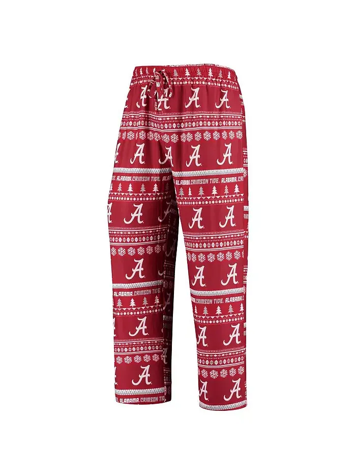 Мужской свитер Crimson Alabama Crimson Tide Ugly, трикотажный комплект из топа с длинными рукавами — изображение 4 из 4