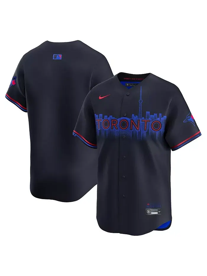 Мужская бейсбольная джерси Toronto Blue Jays 2024 City Connect Limited в синем цвете Nike