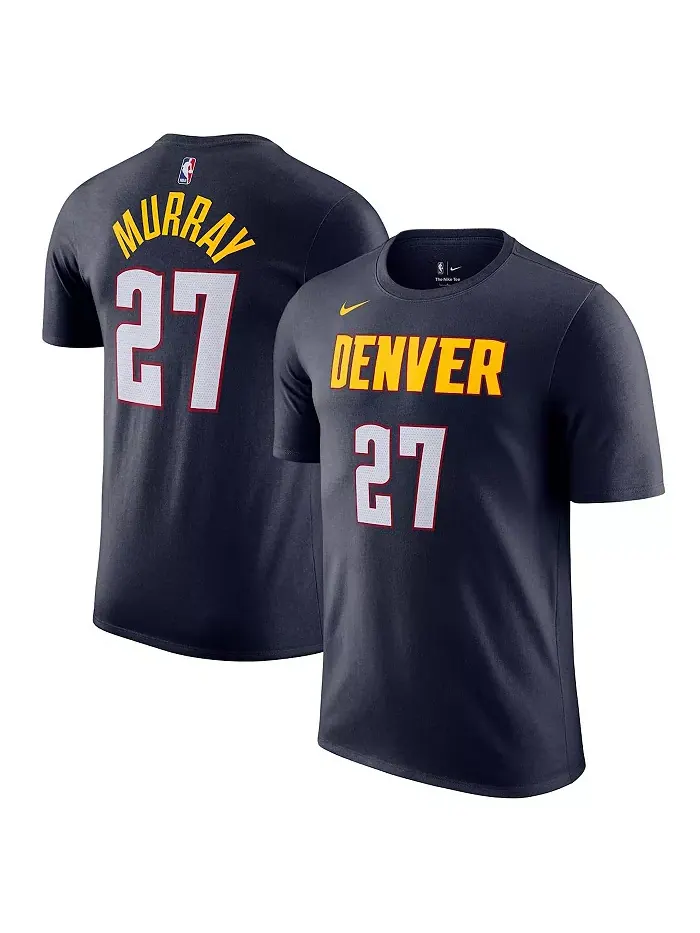 Мужская футболка Denver Nuggets Icon Edition с именем и номером Jamal Murray в синем цвете Nike — изображение 1 из 3
