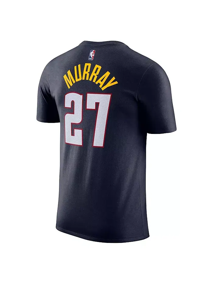Мужская футболка Denver Nuggets Icon Edition с именем и номером Jamal Murray в синем цвете Nike — изображение 2 из 3