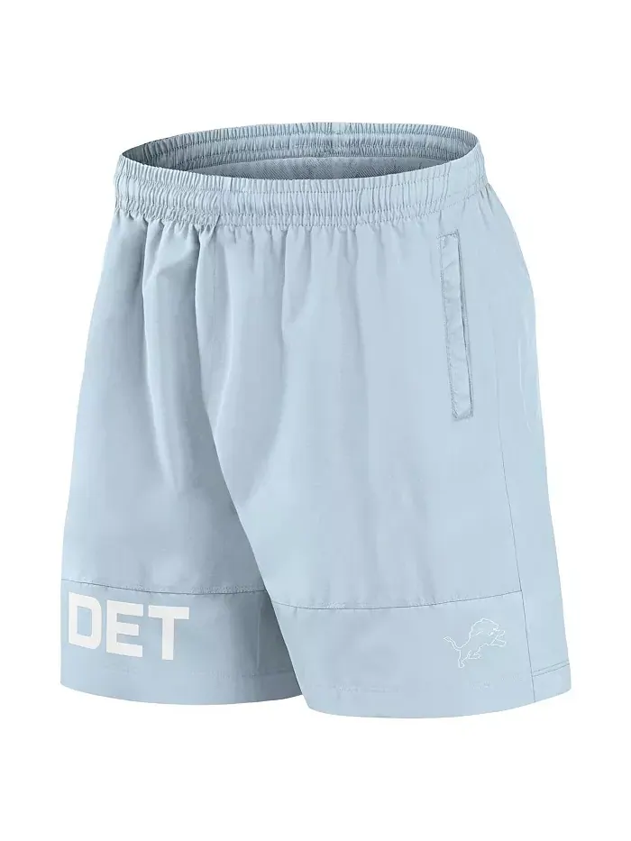 Мужские светло-голубые шорты Detroit Lions Elements Fanatics — изображение 3 из 3