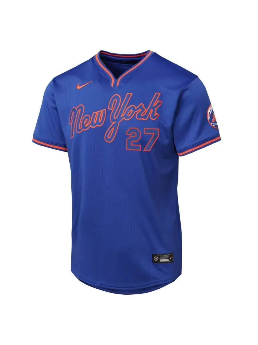 Детская футболка Big Boys and Girls Mark Vientos Royal New York Mets Alternate 2 Limited Jersey Nike — изображение 3 из 3