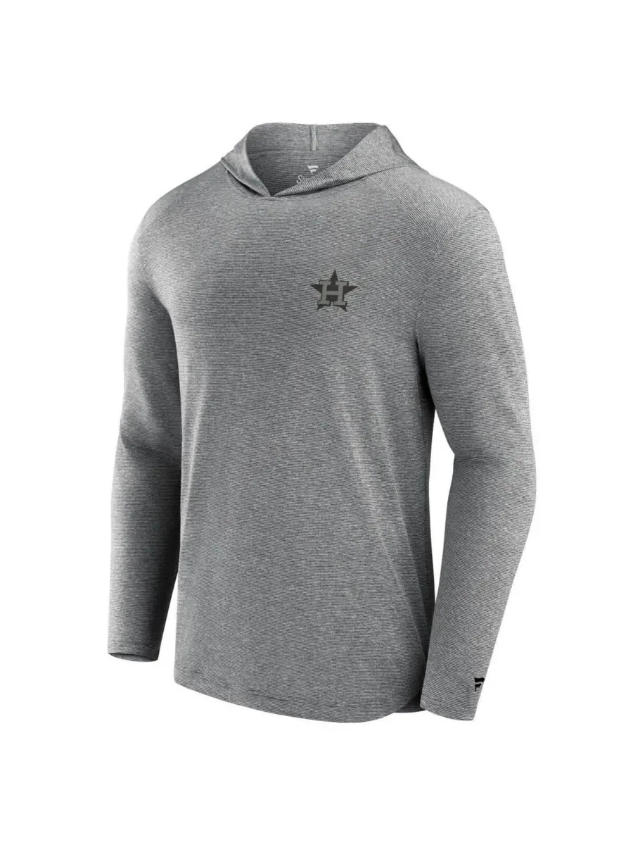 Fanatics Мужская серая легкая толстовка с капюшоном Houston Astros Front Office Tech — изображение 2 из 3, серый
