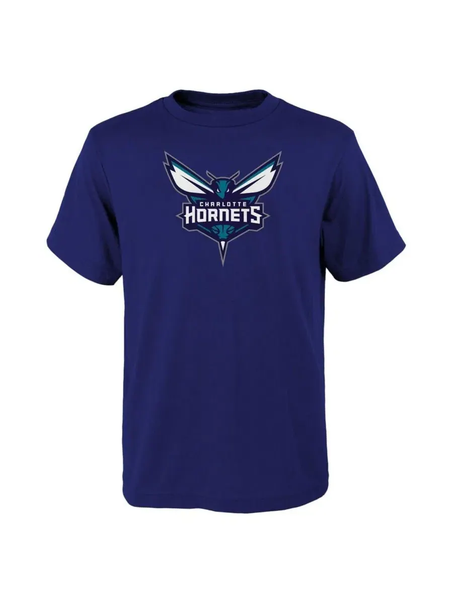 Футболка с принтом Primary Logo, Charlotte Hornets Outerstuff — изображение 1 из 1, фиолетовый