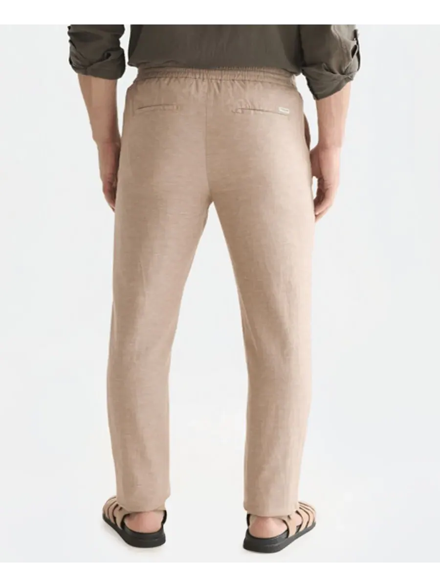 Мужские прямые льняные спортивные брюки SCOTCH & SODA, Amphora — изображение 4 из 6
