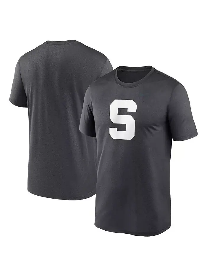 Мужская футболка антрацитового цвета с логотипом Primetime Legend Michigan State Spartans Nike — изображение 1 из 3