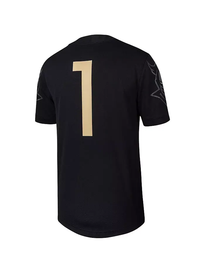 Мужская футбольная реплика джерси UCF Knights Untouchable, черная, 1 шт Nike — изображение 2 из 3