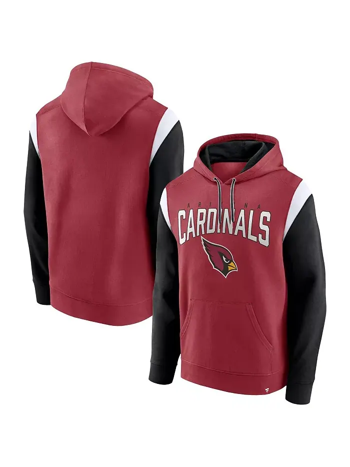 Мужская толстовка с капюшоном Cardinal Arizona Cardinals Trench Battle Pullover Fanatics — изображение 1 из 3