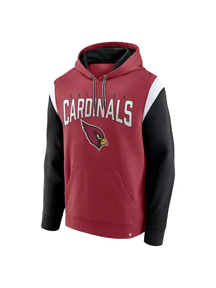 Мужская толстовка с капюшоном Cardinal Arizona Cardinals Trench Battle Pullover Fanatics — изображение 3 из 3