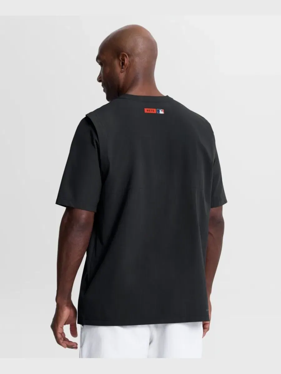 Ветровка с 1/4-застежкой Dri-FIT New York Mets Nike — изображение 5 из 5, черный