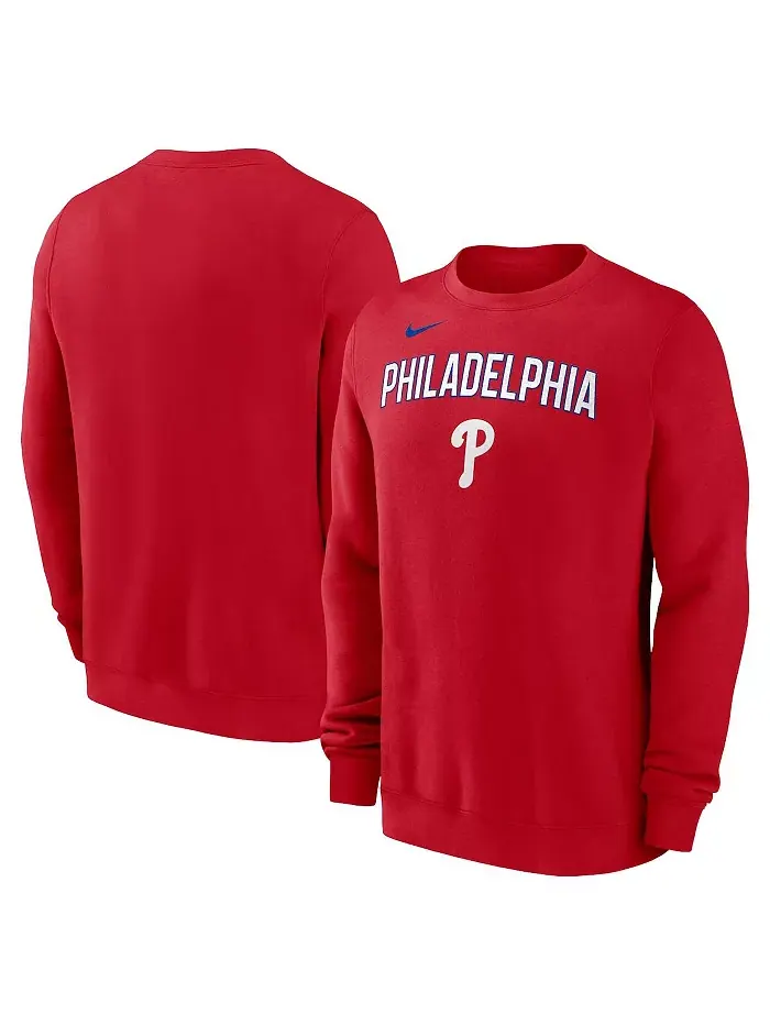 Мужская красная толстовка Philadelphia Phillies Nike