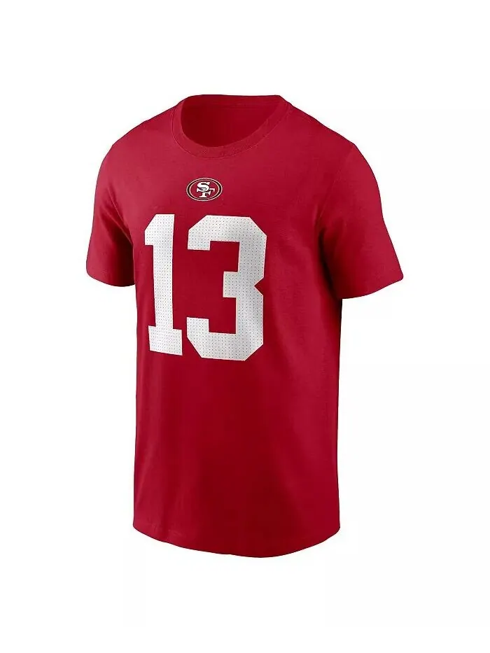 Футболка с именем и номером игрока Big Boys Brock Purdy Scarlet San Francisco 49ers Nike — изображение 3 из 3