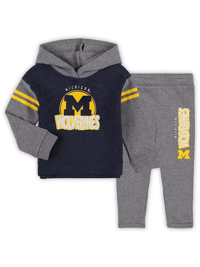Детский комплект для девочек Michigan Wolverines: худи и леггинсы Clubhouse Outerstuff — изображение 1 из 3