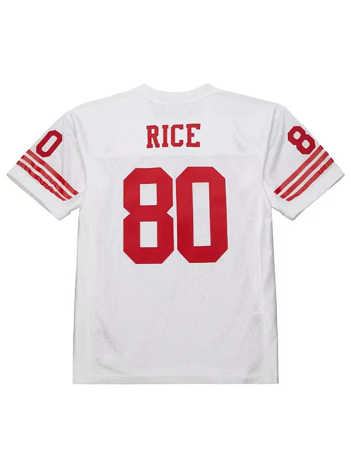 Мужская джерси Jerry Rice в белом цвете San Francisco 49ers, аутентичная ретро-модель 1994 года — изображение 2 из 5
