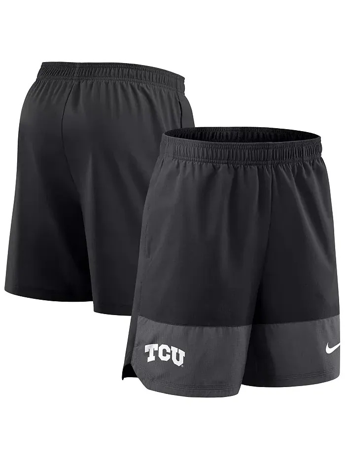 Мужские черные шорты для игры TCU Horned Frogs 2025 Sideline Performance Nike — изображение 1 из 3
