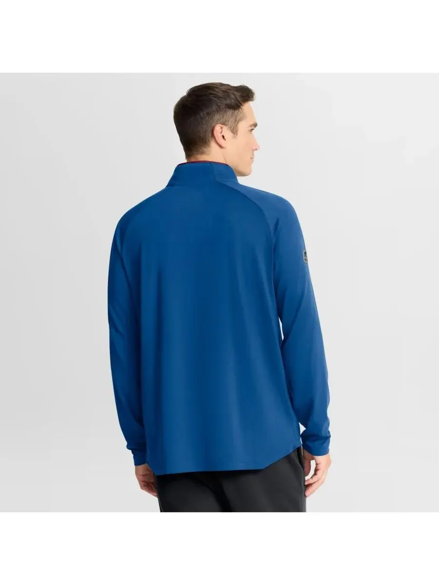 Fanatics Мужская синяя толстовка Colorado Avalanche Authentic Pro Rink Training Quarter-Zip — изображение 2 из 5, синий