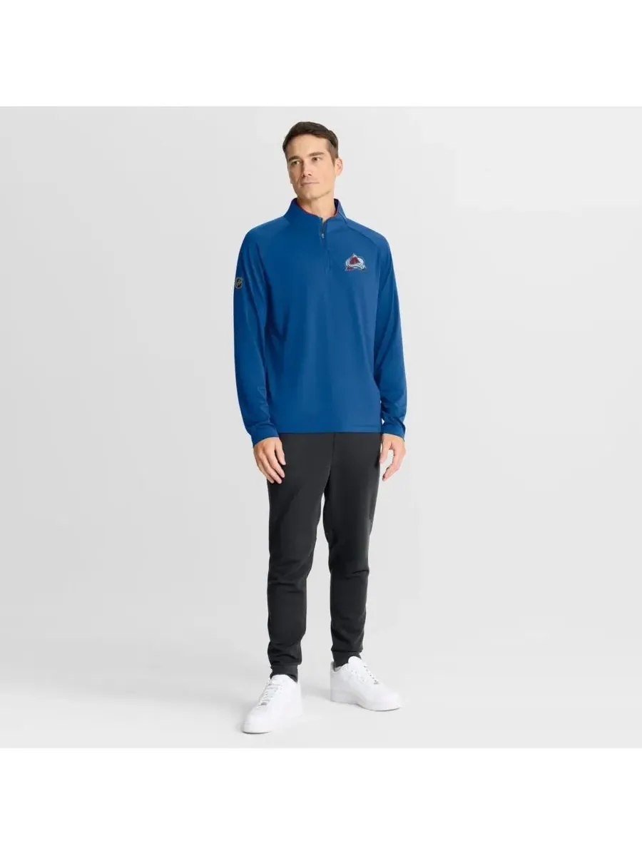 Fanatics Мужская синяя толстовка Colorado Avalanche Authentic Pro Rink Training Quarter-Zip — изображение 3 из 5, синий