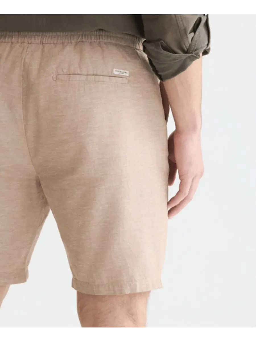 Мужские шорты из льняной смеси, стандартного кроя SCOTCH & SODA, Amphora — изображение 3 из 6