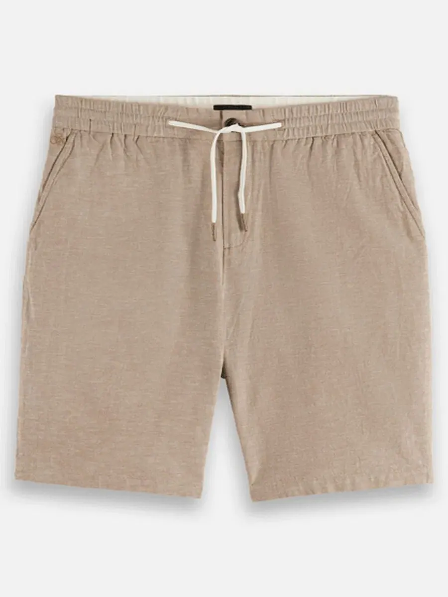 Мужские шорты из льняной смеси, стандартного кроя SCOTCH & SODA, Amphora — изображение 5 из 6