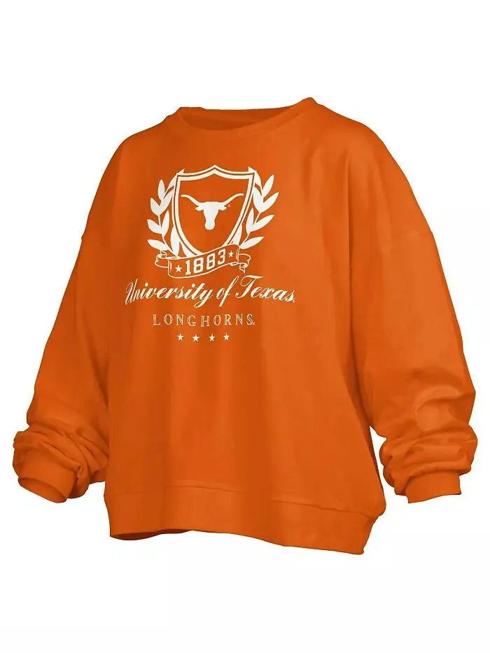 Женская толстовка-пуловер Texas Orange Texas Longhorns Big Aug Script Janice большого размера — изображение 3 из 3