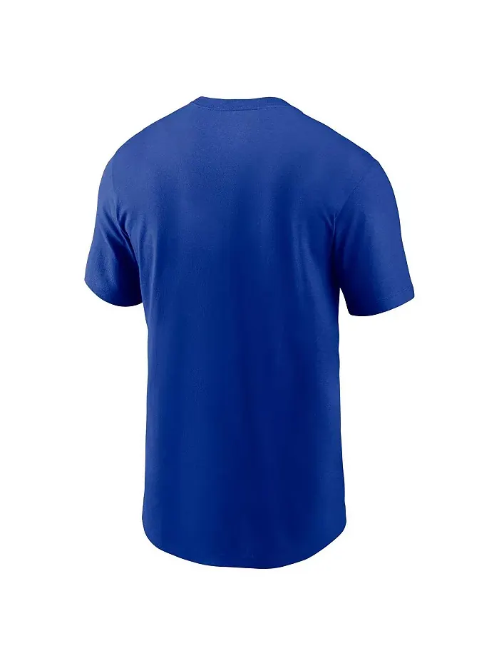Мужская футболка Essential с принтом Royal Buffalo Bills Primetime Wordmark Nike — изображение 2 из 3