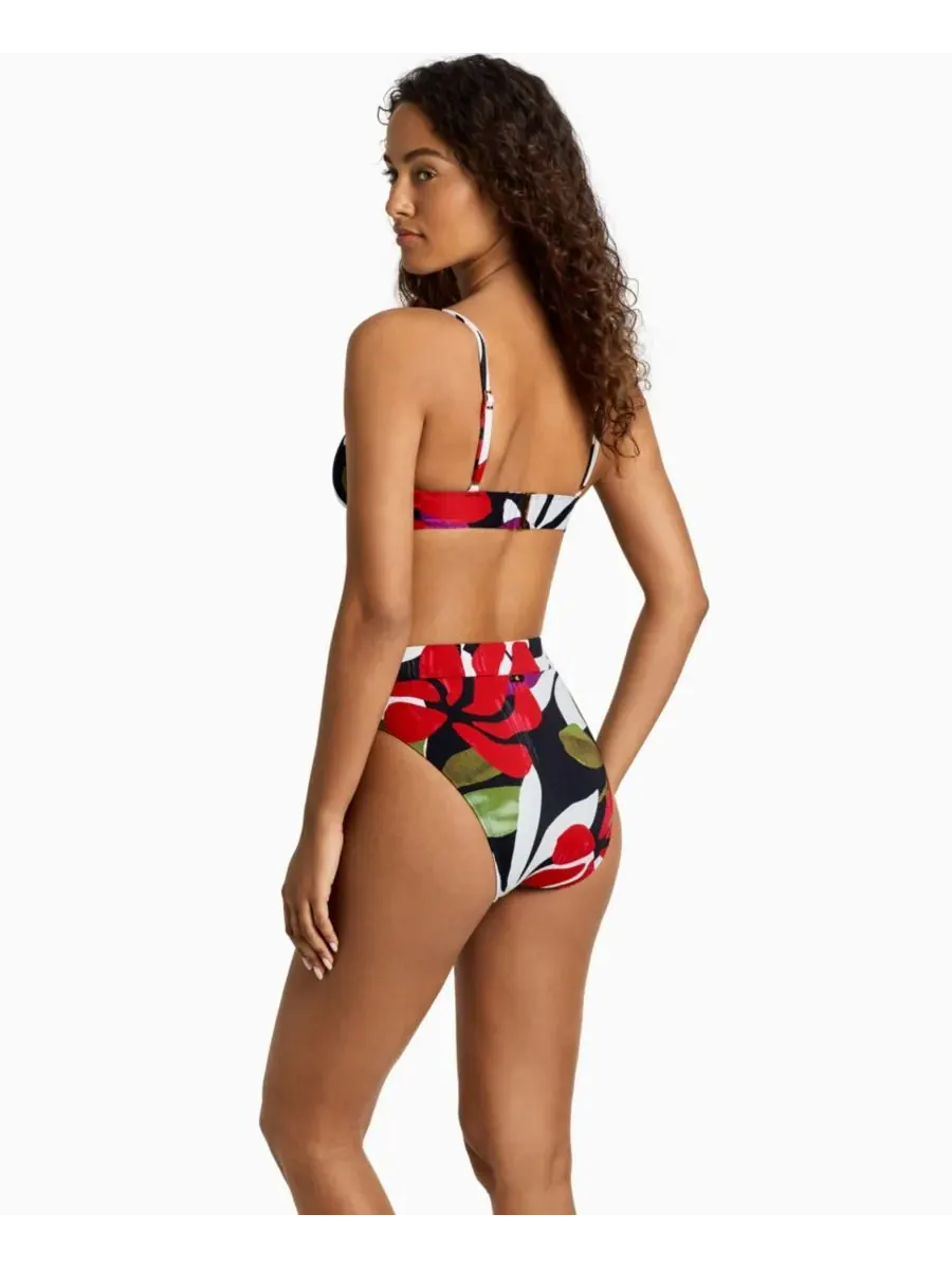 Женские плавки с высокой талией и эластичным поясом Lauren Ralph Lauren, Modern Jungle Floral — изображение 3 из 3