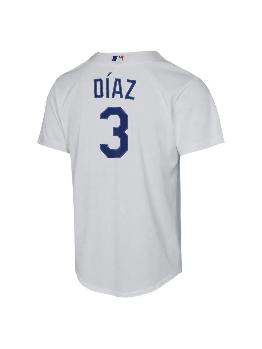 Бейсбольная джерси с длинным рукавом Edwin Díaz White Los Angeles Dodgers Nike — изображение 2 из 3, белый