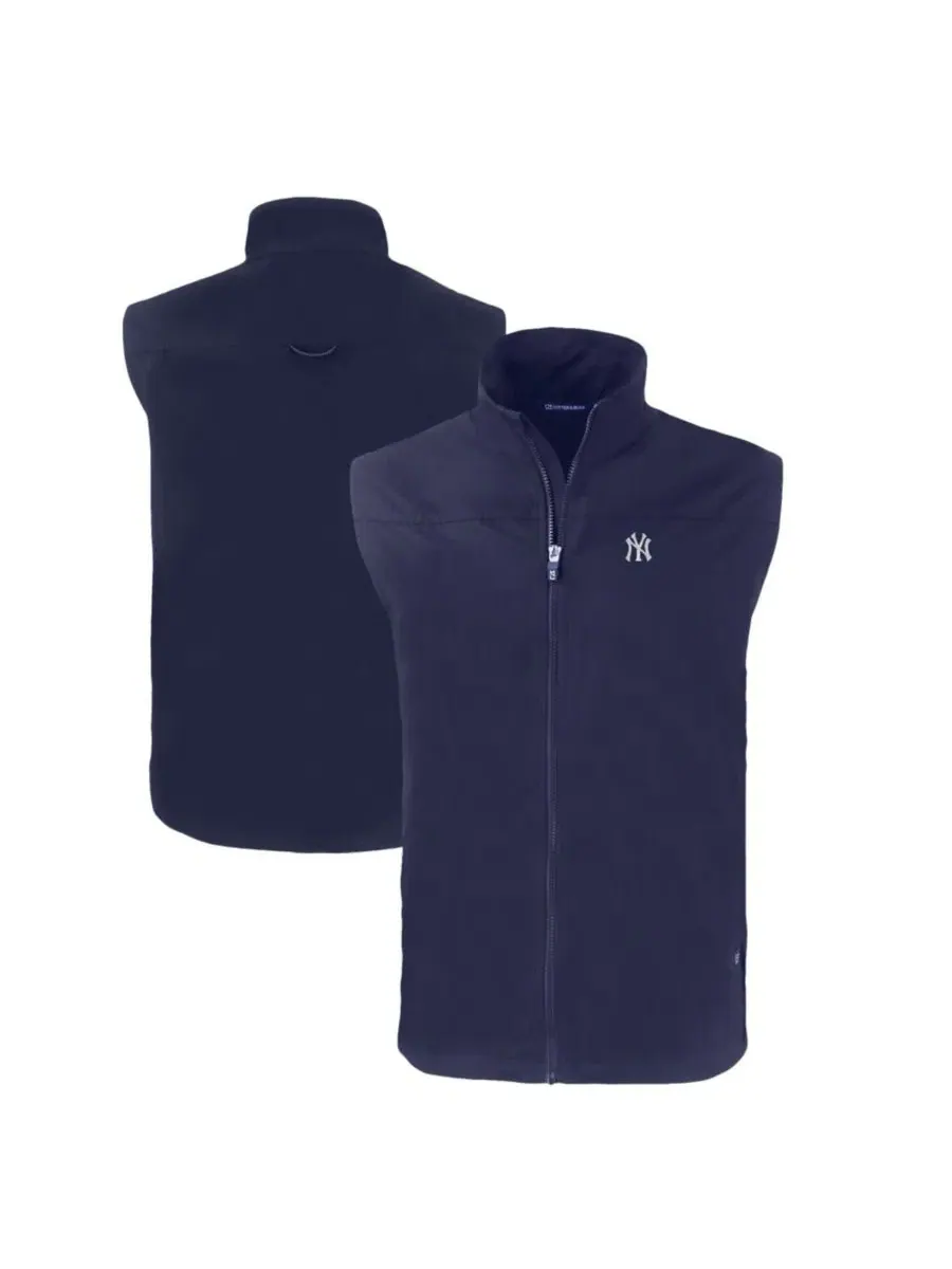 Утепленный жилет без рукавов с принтом New York Yankees Charter Eco Full-Zip Cutter & Buck