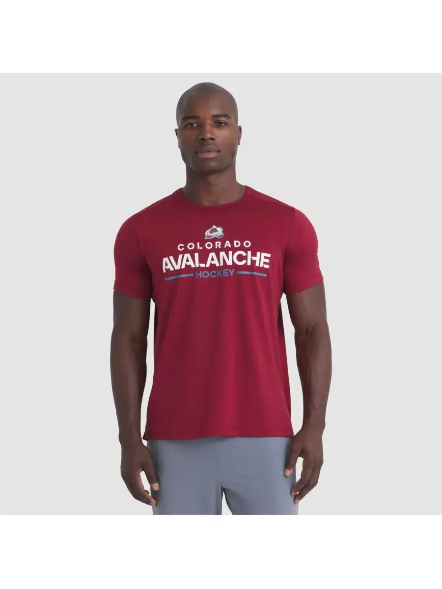 Fanatics Мужская бордовая футболка Colorado Avalanche Authentic Pro Rink Tech — изображение 1 из 5, бордовый