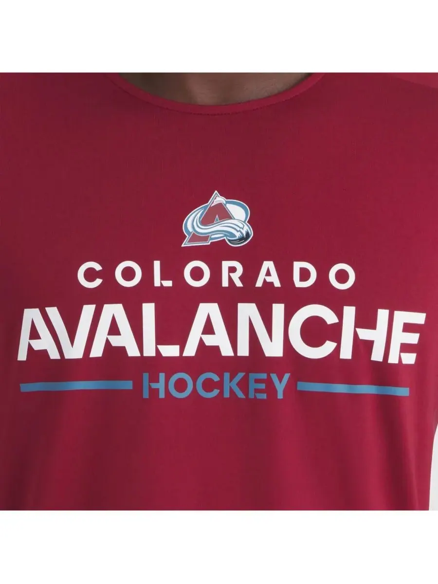 Fanatics Мужская бордовая футболка Colorado Avalanche Authentic Pro Rink Tech — изображение 4 из 5, бордовый