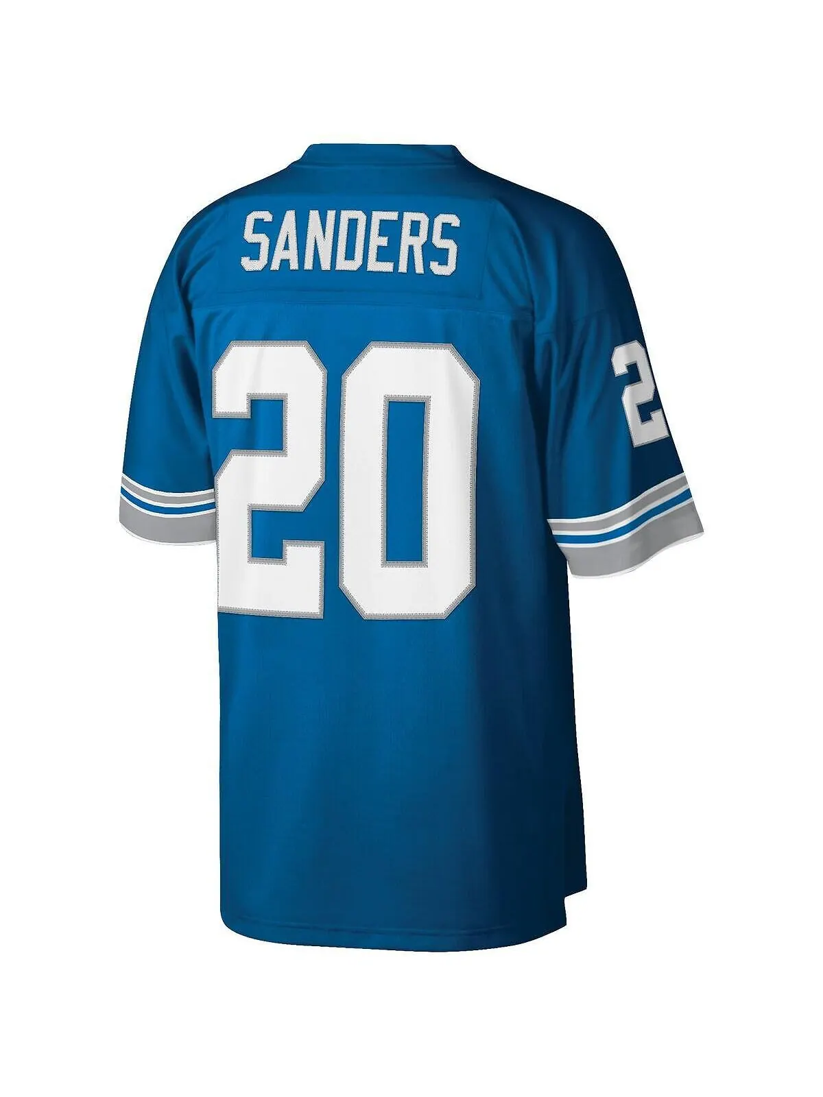 Мужская футболка barry sanders blue detroit lions big and tall 1996 года, копия игрока на пенсии — изображение 2 из 3, синий