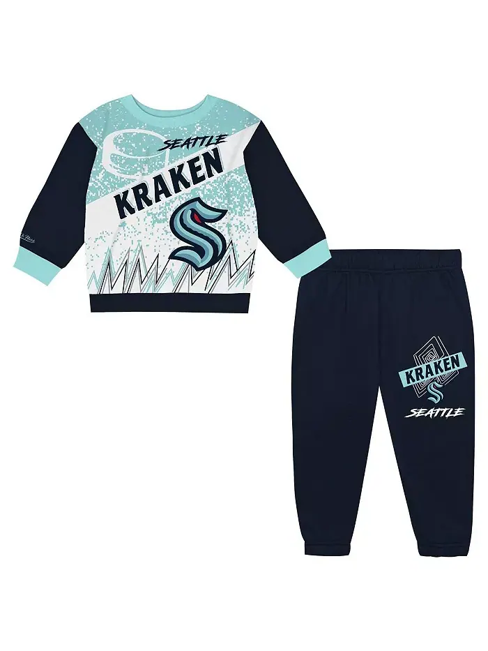 Детский комплект из флисовой толстовки и брюк Seattle Kraken с оверсайз кроем Two-Piece Oversized — изображение 1 из 5