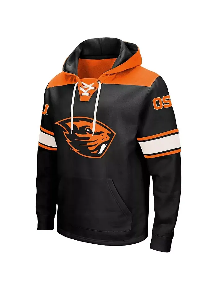 Мужская черная толстовка Oregon State Beavers 2.0 на шнуровке Colosseum — изображение 2 из 4
