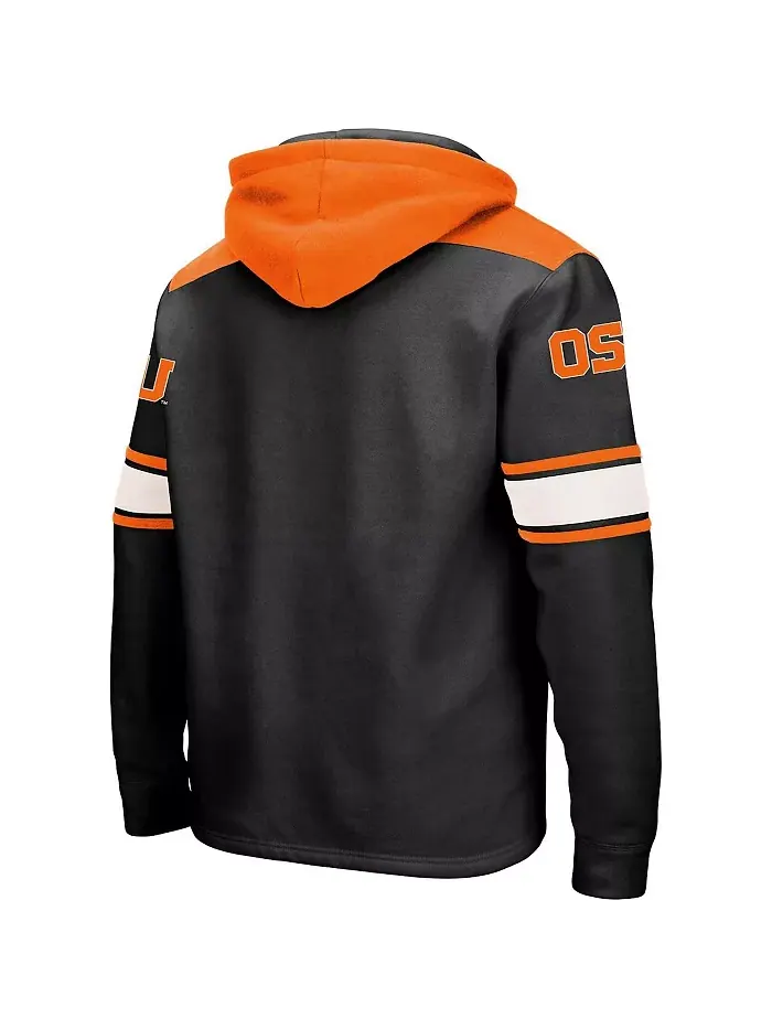 Мужская черная толстовка Oregon State Beavers 2.0 на шнуровке Colosseum — изображение 3 из 4