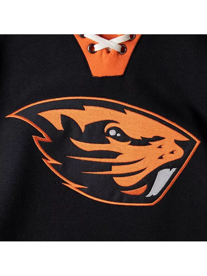 Мужская черная толстовка Oregon State Beavers 2.0 на шнуровке Colosseum — изображение 4 из 4