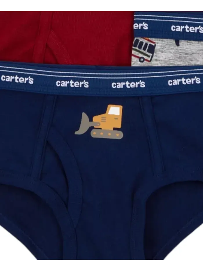 Маленькие и большие мальчики 7 пар боксеров в строительной тематике Carter'S — изображение 4 из 6
