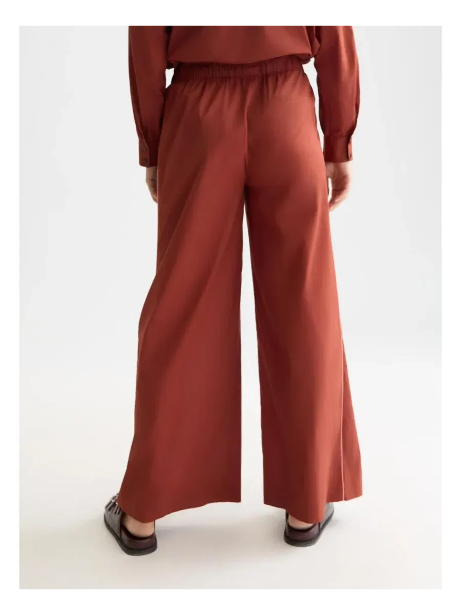 Брюки для пляжа из хлопкового поплина с завязками SCOTCH & SODA, Burnt Henna — изображение 4 из 6