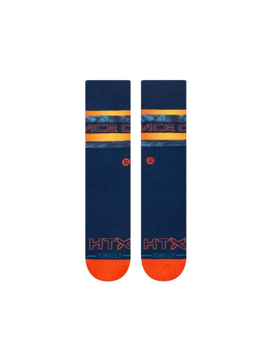 Мужские и женские носки Houston Astros 2025 City Connect Crew Socks Stance — изображение 2 из 3, темно-синий