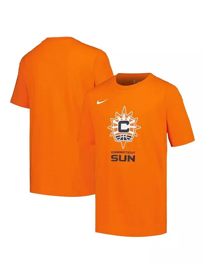 Футболка с логотипом Orange Connecticut Sun Essential для больших мальчиков и девочек Nike — изображение 1 из 3